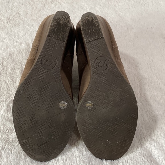Lucky Brand Yasmin Tan Wedge Booties Size 10M - Picture 6 of 9